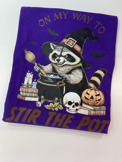 Stir the pot raccoon shirt
